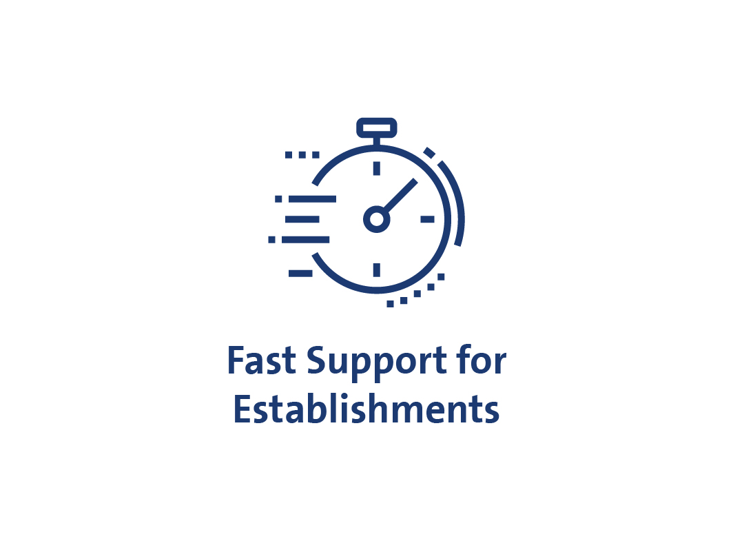 Fast support for establishments